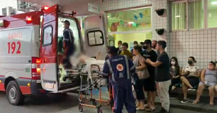 A menina teve que ser transferida devido a gravidade dos ferimentos. Foto: Reprodução