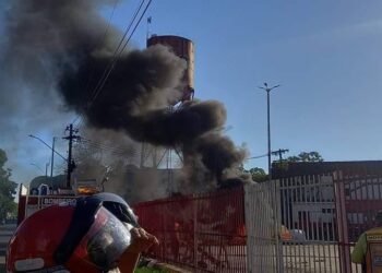 O princípio de incêndio aconteceu porque pagamento que seria hoje não foi realizado. Foto: Reprodução