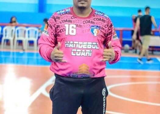 Jorginho era da seleção de handebol de Coari. Foto: Reprodução