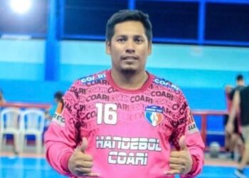 Jorginho era da seleção de handebol de Coari. Foto: Reprodução