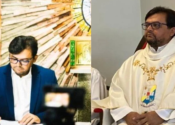 O caso virou escândalo e o padre nega tudo. Foto: Reprodução/Internet