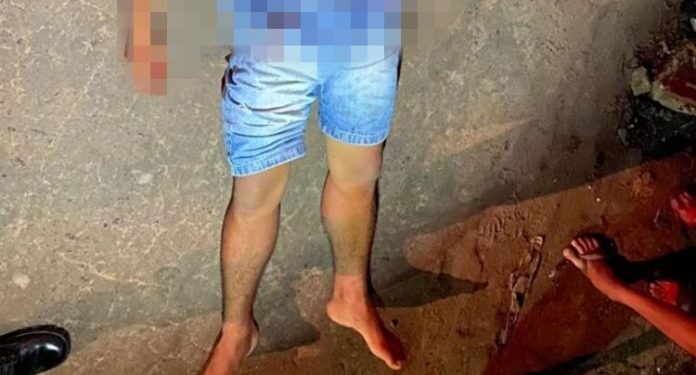 O homem morreu na hora e não há informações sobre o suspeito do crime. Foto: Reprodução