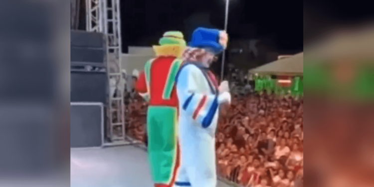 O show aconteceu em festa de aniversário da cidade. Foto: Reprodução