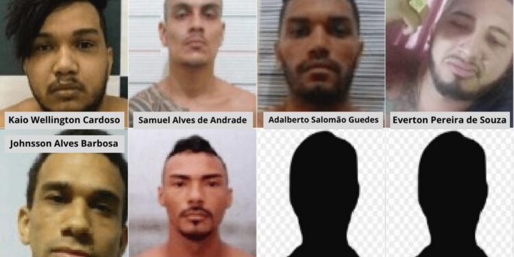 Oito criminosos são procurados pela PC. Foto: Reprodução