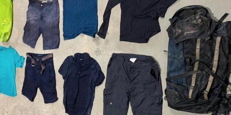 As roupas foram confirmadas como de Bruno e Dom. Foto: Reprodução/PF