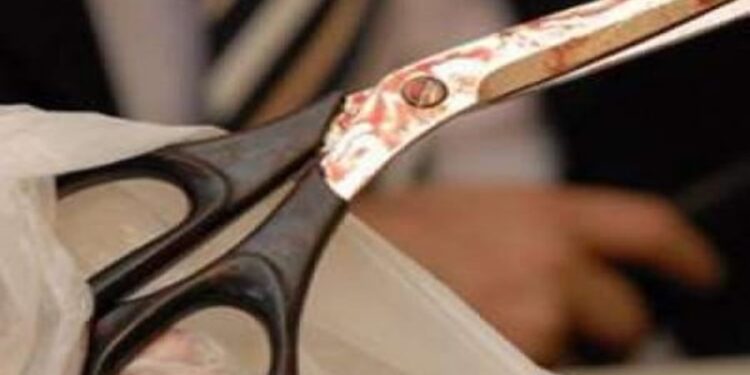 A vítima foi encontrada segurando a tesoura (foto ilustrativa) e teria tentado se defender. Foto: Reprodução/Internet