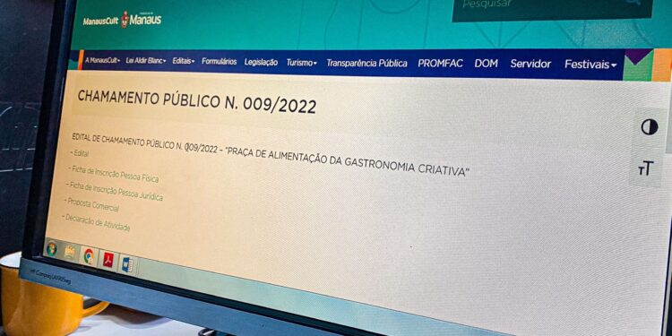 Cada proponente poderá concorrer a um espaço para venda de alimentos. Foto: Oliveira Junior / Manauscult