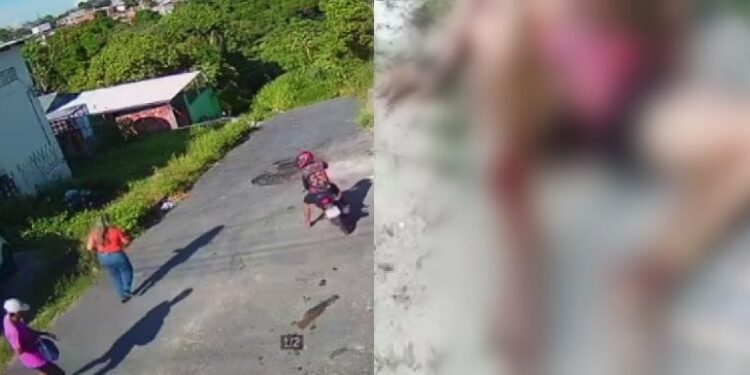 O crime foi filmado por câmeras de segurança. Foto: Reprodução