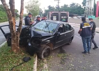 Bianca Castro estava no banco do carona. Foto: Reprodução