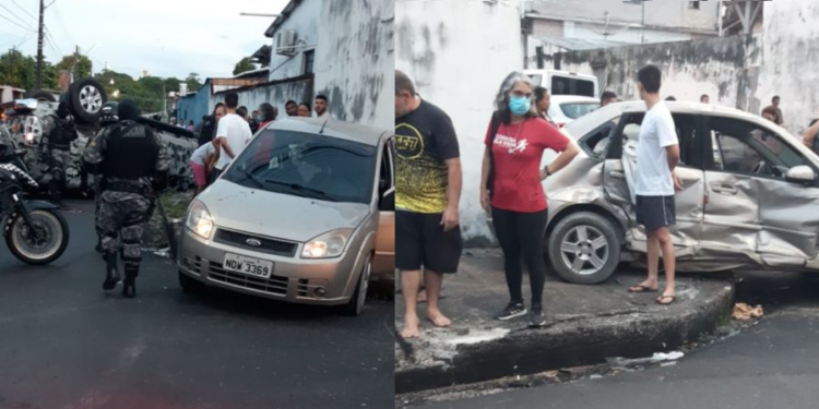 Dos cinco feridos, três são policiais da Rocam. Foto: Reprodução