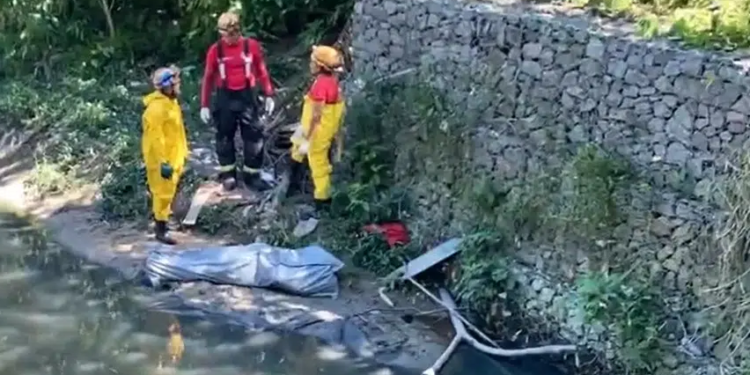 O cadáver já estava em estado de decomposição. Foto: Reprodução