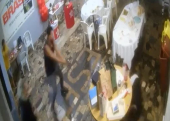 O vigilante era responsável pelas cenas do espaço onde o petista foi morto. Foto: Reprodução