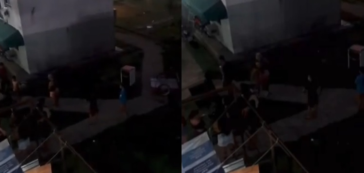 A mulher chegou em casa e pegou uma faca assim que flagrou a situação. Foto: Reprodução