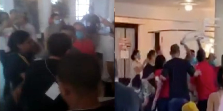 A reunião do partido aconteceu no Atlético Rio Negro, no sábado (2). Foto: Reprodução