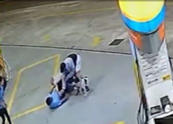 O frentista chegou a ser socorrido, mas não resistiu. Foto: Reprodução