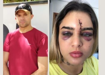 Agressão ocorreu em frente a um bar no último domingo. Foto: Reprodução