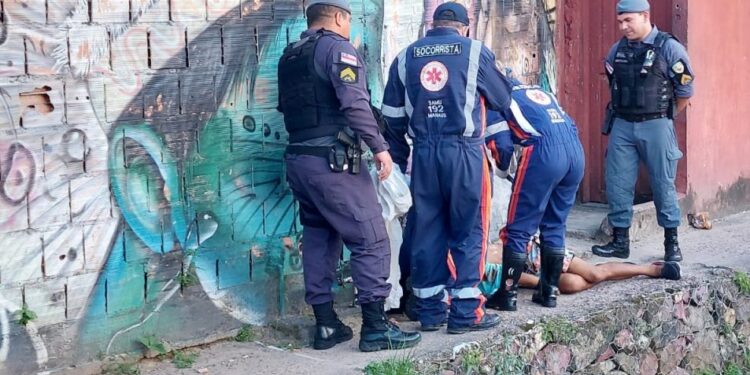 O suspeito levou vários tiros no tórax. Foto: Reprodução