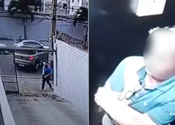 O homem tinha sido proibido de entrar no condomínio. Foto: Reprodução