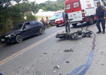 O acidente aconteceu no bairro Monte das Oliveiras. Foto: Divulgação