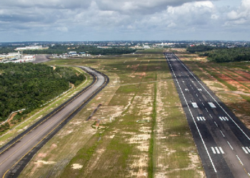 A interdição ocorreu na noite deste domingo (24). Foto: Reprodução/Infraero