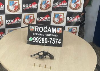 O homem estava com um revólver calibre 38. Foto: Divulgação/PMAM