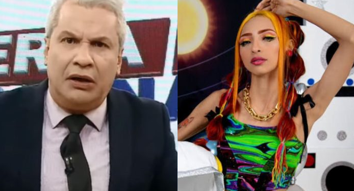 O apresentador disse que se surpreendeu com a atitude da influencer. Foto: Reprodução