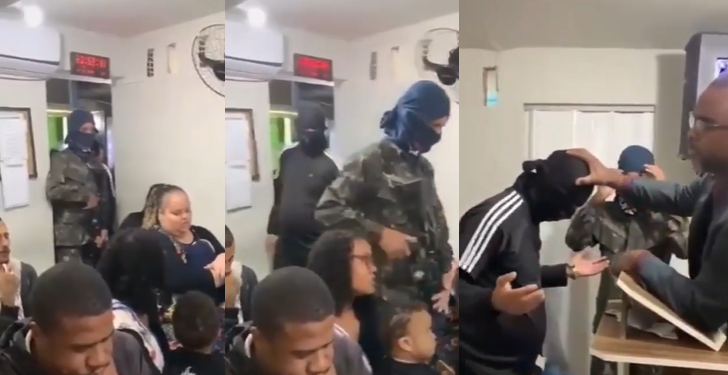 A cena inusitada aconteceu na Ilha do Governador, no Rio de Janeiro. Foto: Reprodução