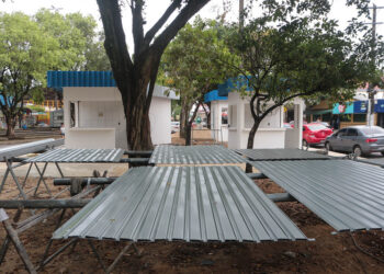 A praça não recebia reforma há quase três décadas. Foto: Márcio Melo / Seminf