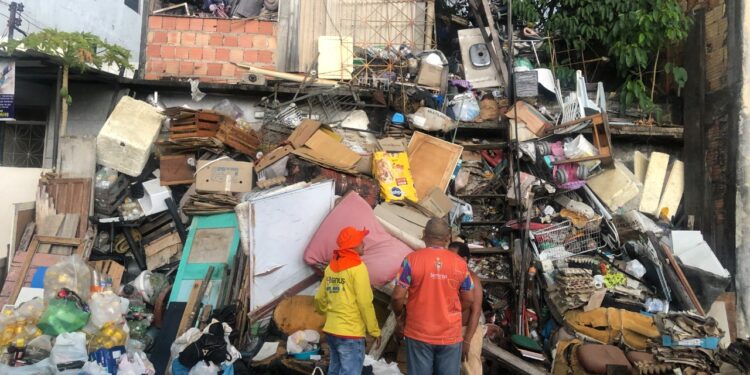 O excesso de resíduos estava há mais de cinco anos na rua. Foto: Divulgação/ Semulsp