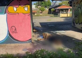 O homem foi morto na madrugada e o corpo removido nessa manhã. Foto: Reprodução