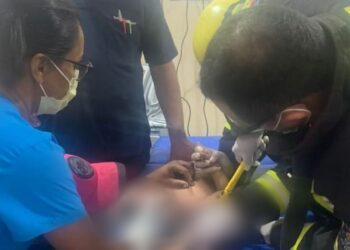 A mãe não soube informar como ocorreu o acidente. Foto: Reprodução/CBAM