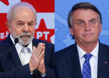 Apesar de crescimento de Bolsonaro, Lula continua na frente. Foto: Reprodução/Internet