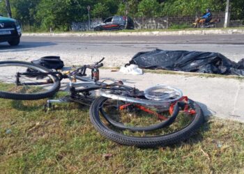 O ciclista estava indo trabalhar. Foto: Reprodução