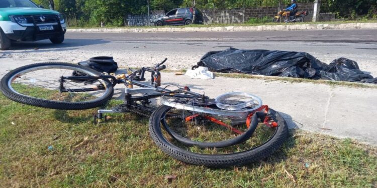 O ciclista estava indo trabalhar. Foto: Reprodução