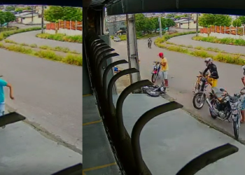 O acidente aconteceu na avenida Curaçao, no bairro Nova Cidade, Zona Norte de Manaus. Foto: Reprodução