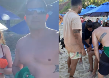 O casal ficou bem e foi encaminhado para o hospital. Foto: Reprodução