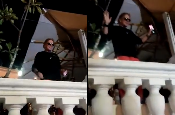 O roqueiro fez a felicidade dos fãs. Foto: Reprodução