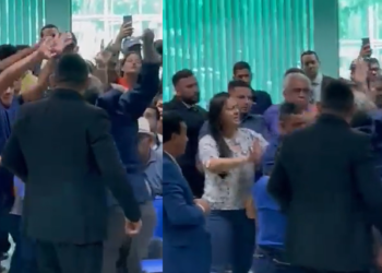 A briga ocorreu na Câmara de Iranduba. Foto: Reprodução