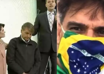 Bolsonaro e a primeira-dama participaram de almoço com Guilherme e a esposa. Foto: Reprodução