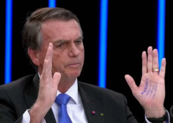 O candidato à reeleição foi o primeiro entrevistado no Jornal Nacional. Foto: Reprodução