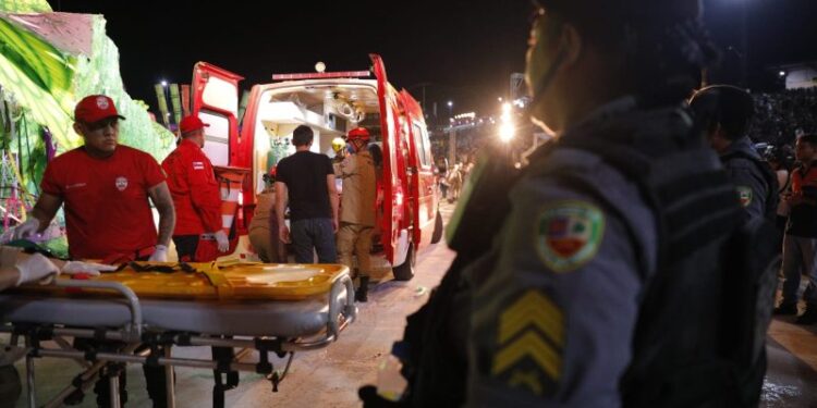 O acidente aconteceu no domingo (29), durante a apresentação. Foto: Reprodução