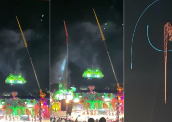 O acidente ocorreu na noite deste domingo (28). Foto: Reprodução