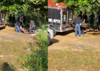 O corpo foi encontrado  por trabalhadores da área. Foto: Reprodução