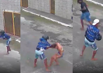 As cenas são chocantes e ninguém ajuda a vítima. Foto: Reprodução