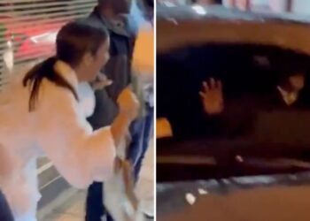 A cantora estava ainda de roupão. Foto: Reprodução