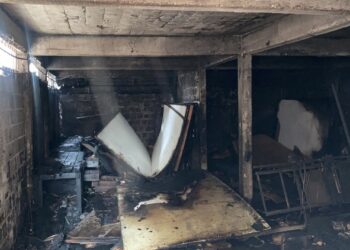 O incêndio ocorreu na madrugada. Foto: Divulgação