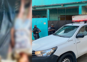 O corpo foi encontrado nesta tarde, mas o crime teria ocorrido na madrugada. Foto: Reprodução