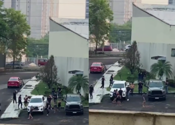 Vários tiros são disparados. Foto: Reprodução