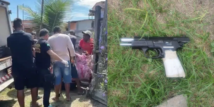 O homem foi visto fugindo após o crime. Foto: Reprodução