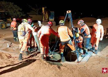 O resgate foi iniciado na tarde deste domingo (21). Foto: Reprodução